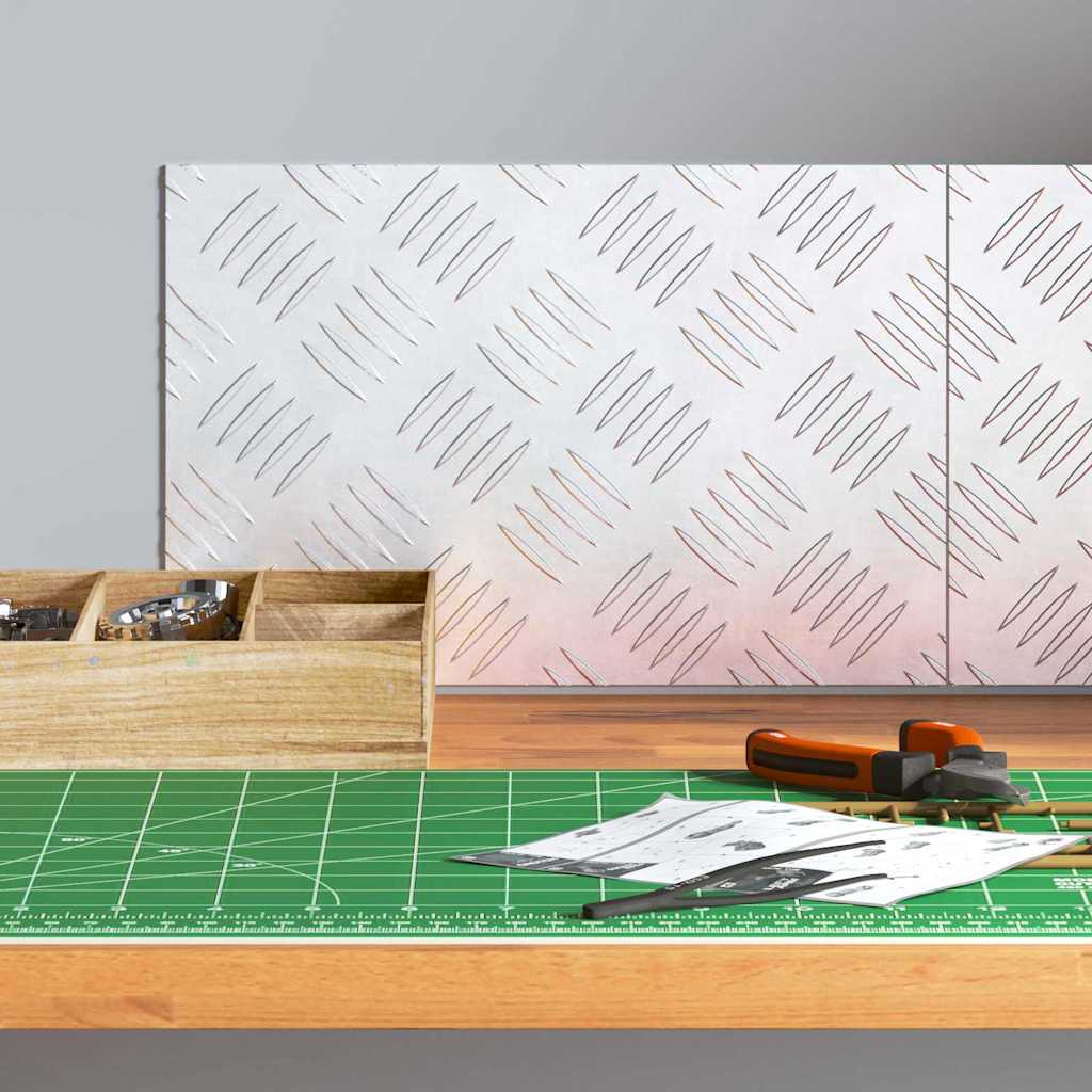 vidaXL Stopień Prostokątny 2 pcs Srebrny 30 x 20 cm Aluminium