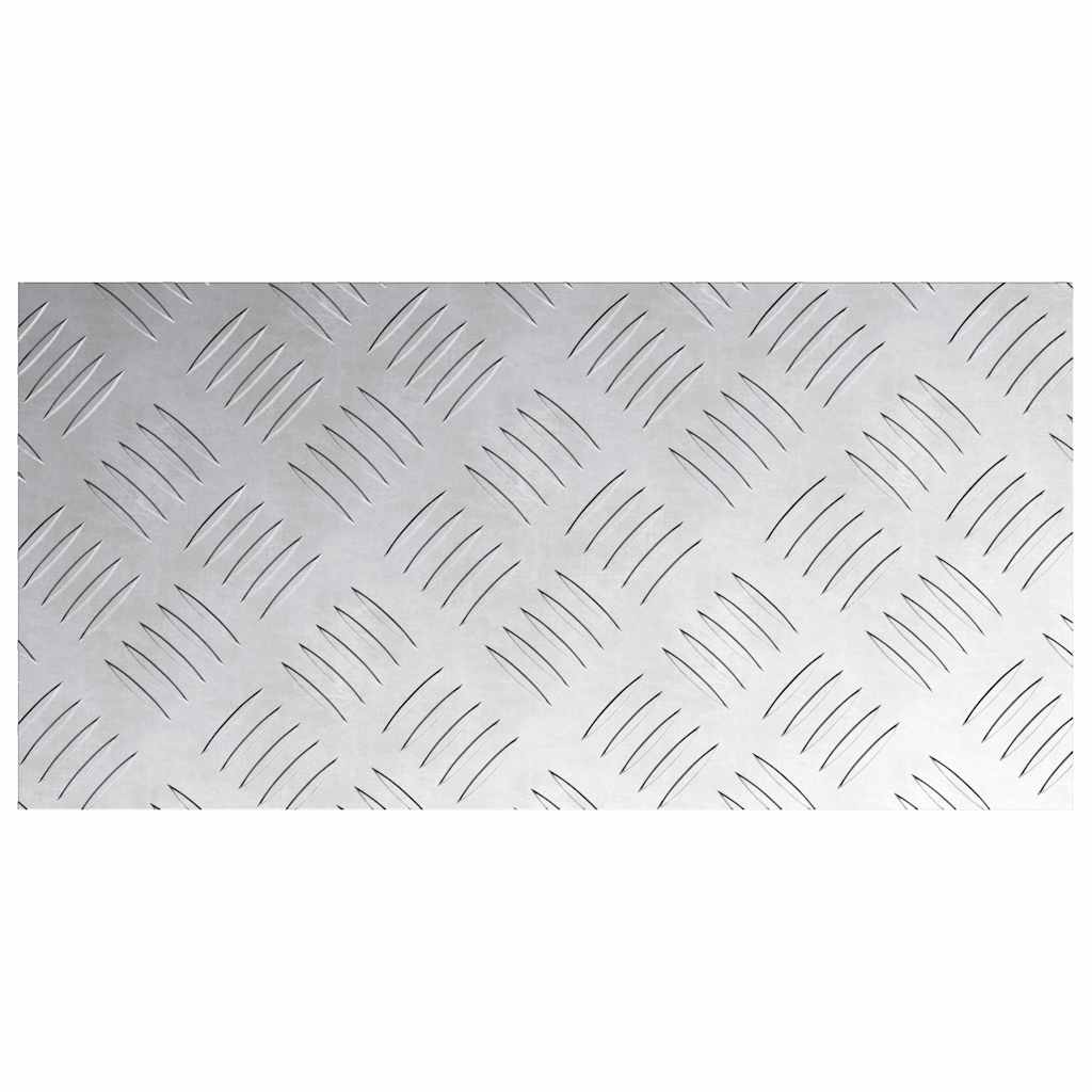 vidaXL Stopień Prostokątny 4 pcs Srebrny 40 x 20 cm Aluminium