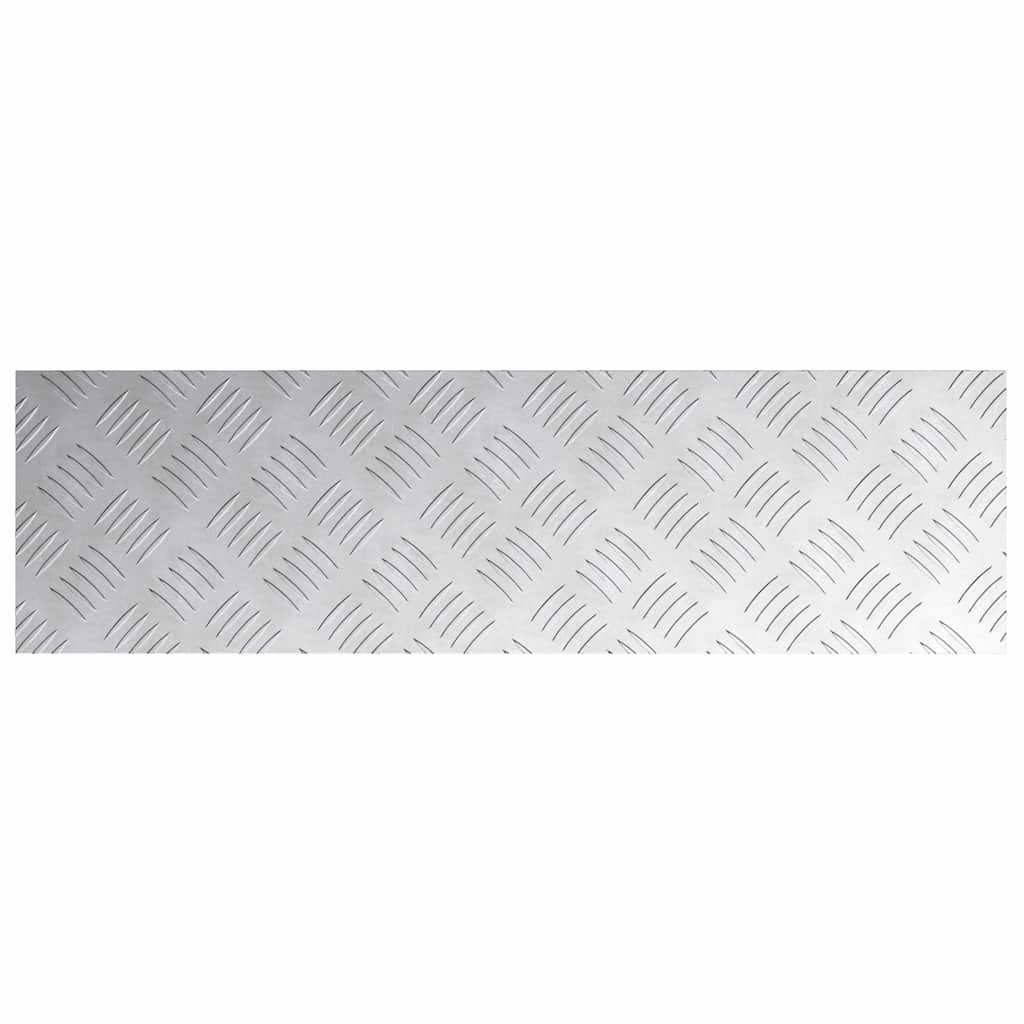vidaXL Stopień Prostokątny 4 pcs Srebrny 70 x 20 cm Aluminium