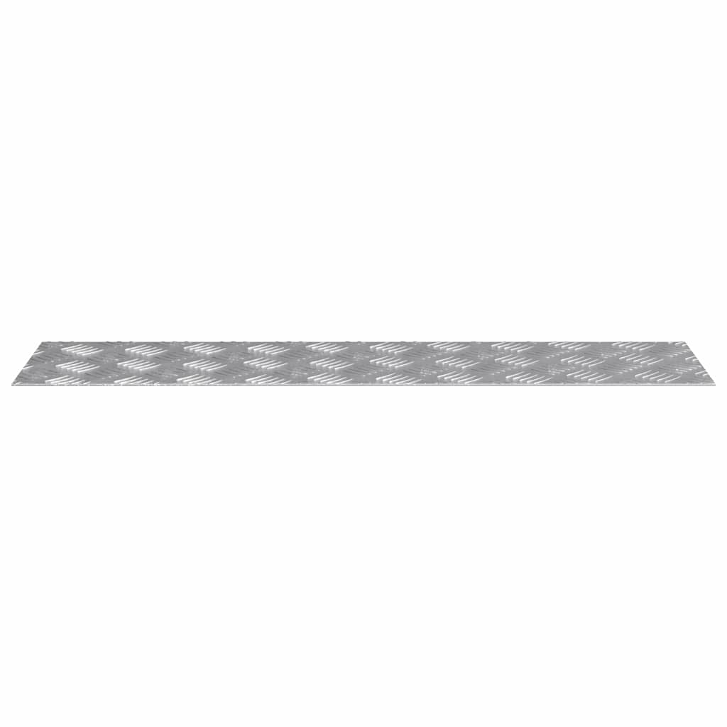 vidaXL Stopień Prostokątny 2 pcs Srebrny 80 x 20 cm Aluminium