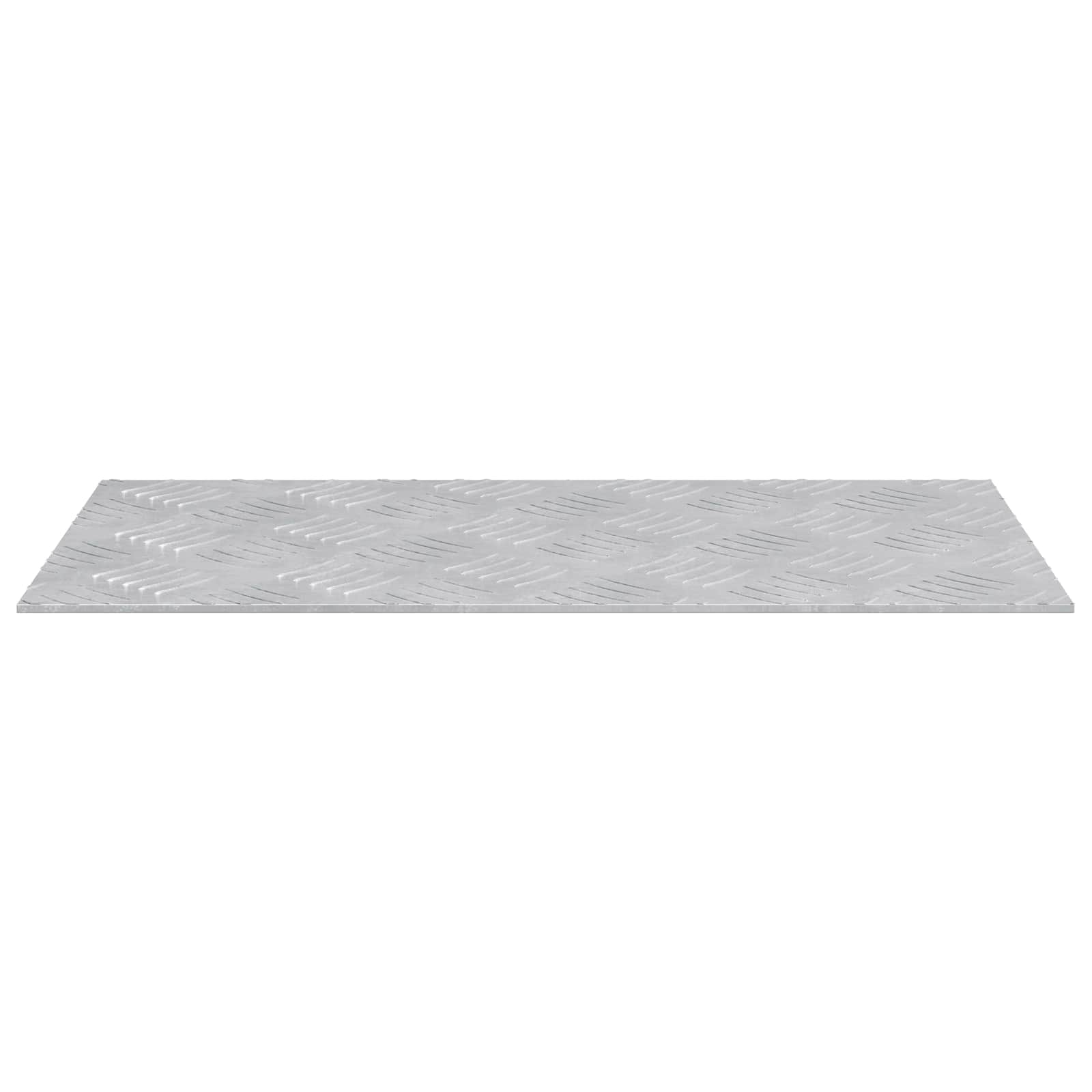 vidaXL Stopień Prostokątny 2 pcs Srebrny 50 x 25 cm Aluminium