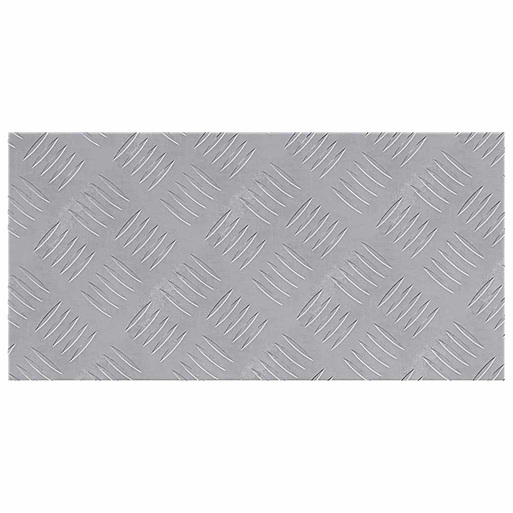 vidaXL Stopień Prostokątny 2 pcs Srebrny 50 x 25 cm Aluminium