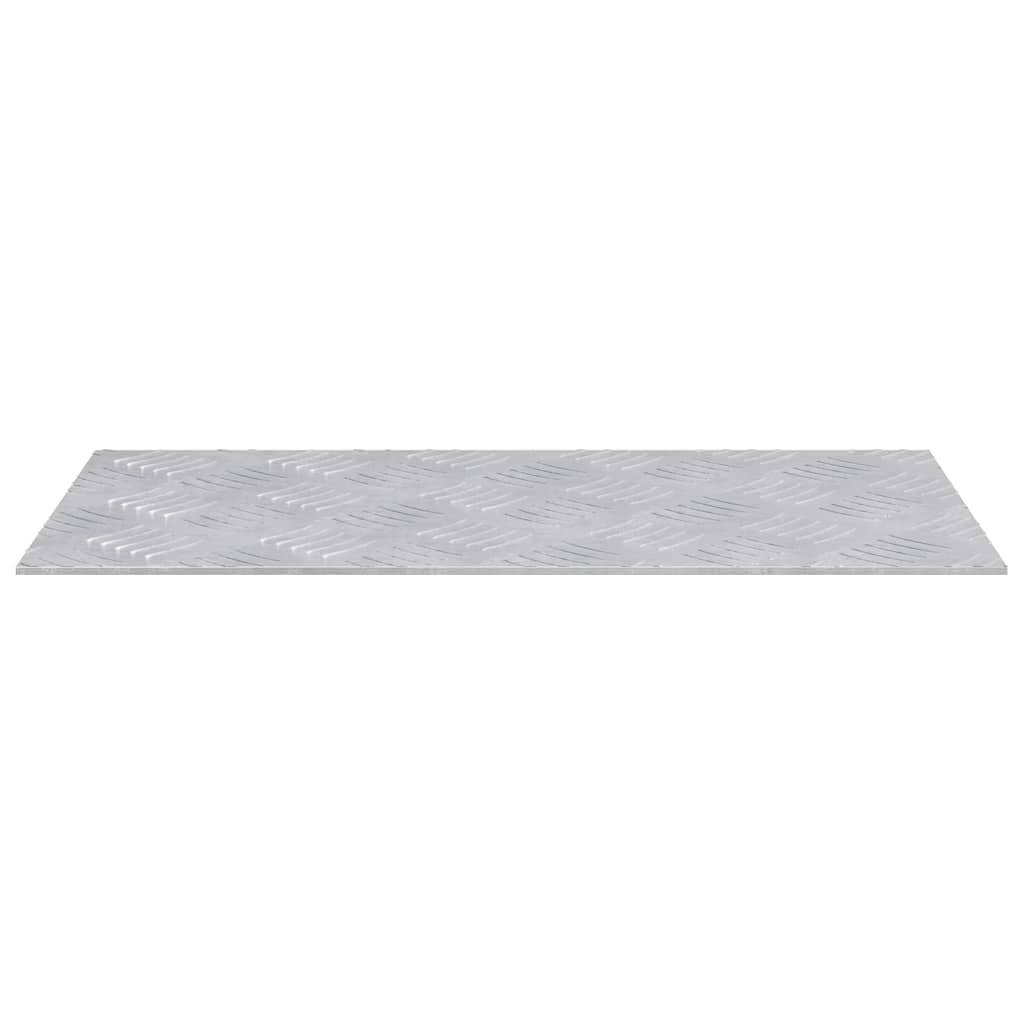 vidaXL Stopień Prostokątny 4 pcs Srebrny 50 x 25 cm Aluminium