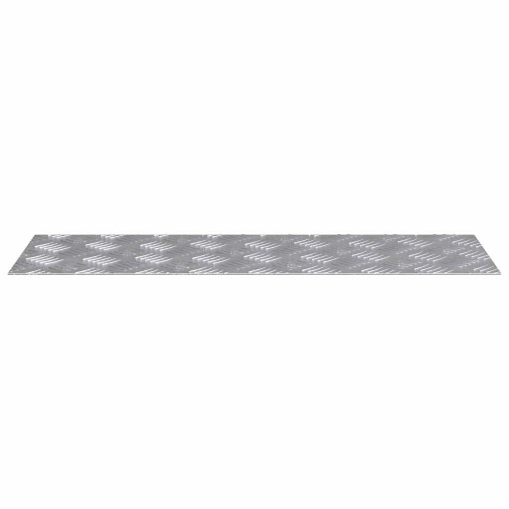 vidaXL Stopień Prostokątny 2 pcs Srebrny 75 x 25 cm Aluminium