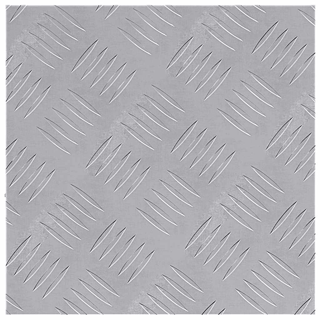 vidaXL Stopień Kwadrat 4 pcs Srebrny 30 x 30 cm Aluminium
