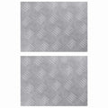 vidaXL Stopień Prostokątny 2 pcs Srebrny 40 x 30 cm Aluminium