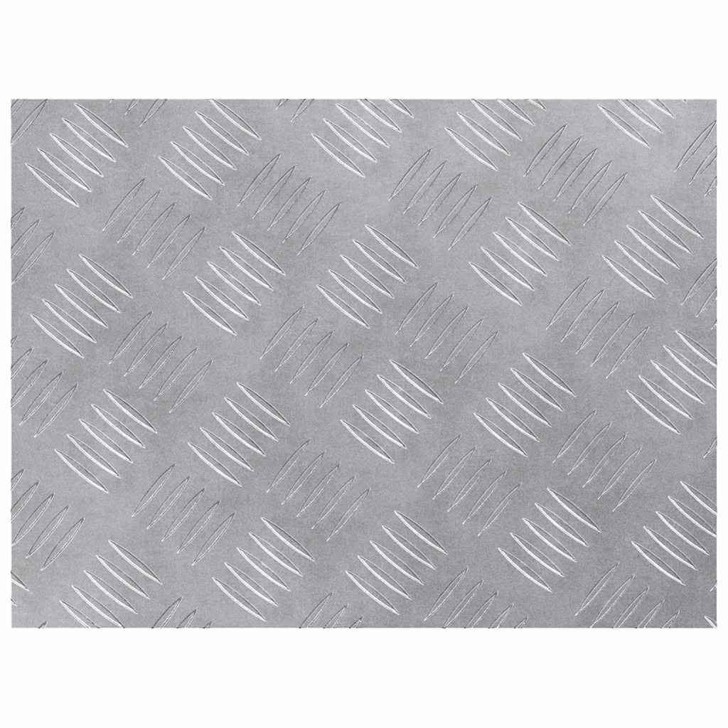 vidaXL Stopień Prostokątny 4 pcs Srebrny 40 x 30 cm Aluminium