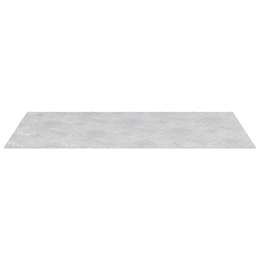 vidaXL Stopień Prostokątny 2 pcs Srebrny 50 x 30 cm Aluminium