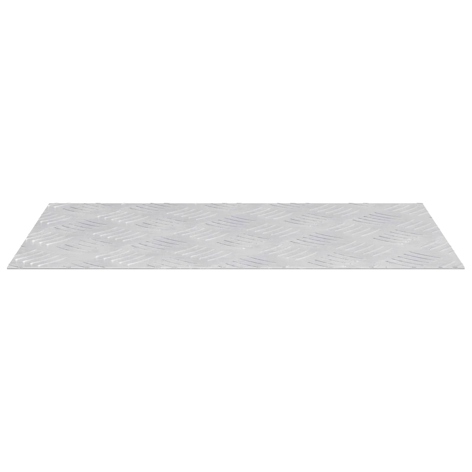 vidaXL Stopień Prostokątny 2 pcs Srebrny 50 x 30 cm Aluminium