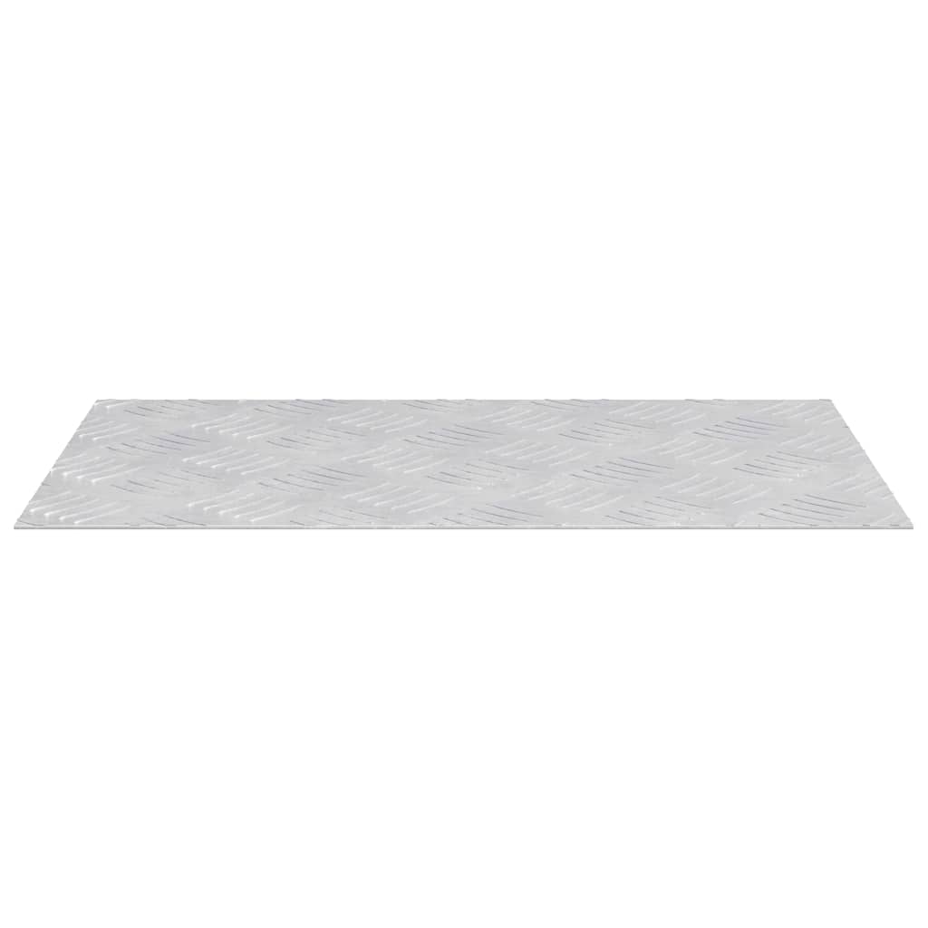 vidaXL Stopień Prostokątny 4 pcs Srebrny 50 x 30 cm Aluminium