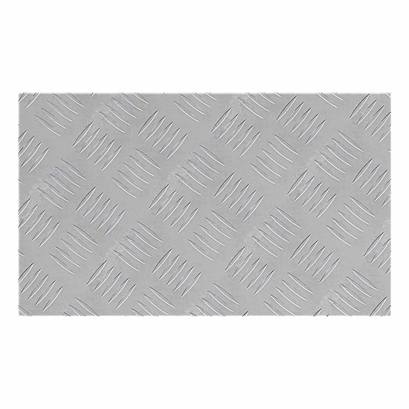 vidaXL Stopień Prostokątny 2 pcs Srebrny 50 x 30 cm Aluminium