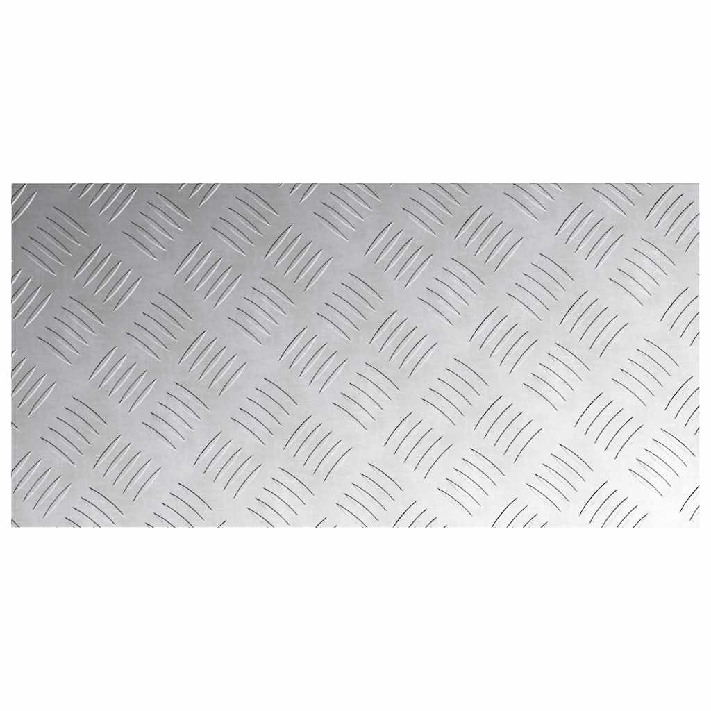 vidaXL Stopień Prostokątny 4 pcs Srebrny 60 x 30 cm Aluminium