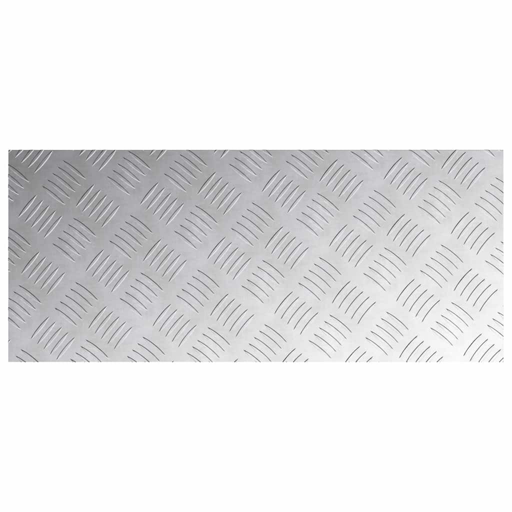 vidaXL Stopień Prostokątny 2 pcs Srebrny 70 x 30 cm Aluminium