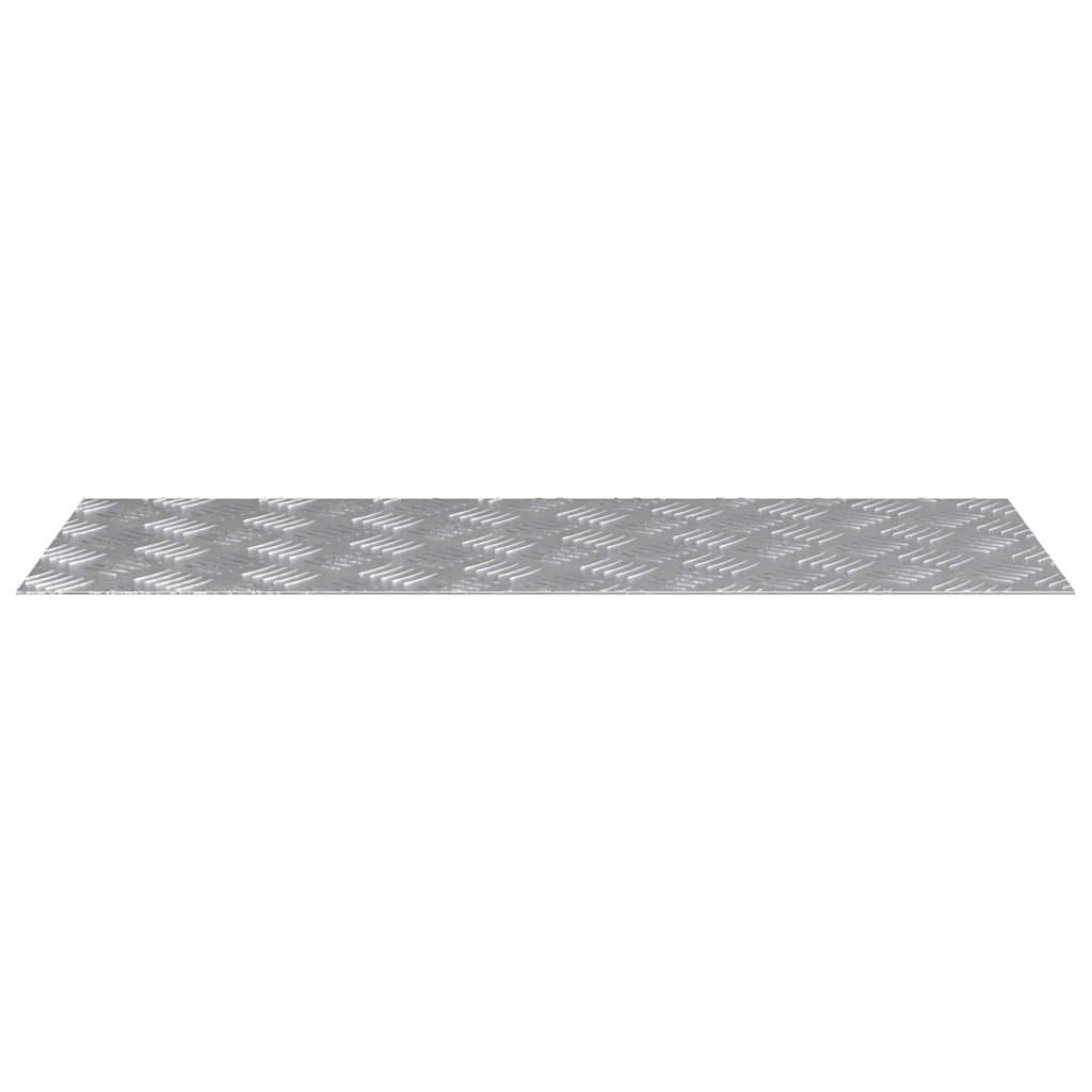 vidaXL Stopień Prostokątny 2 pcs Srebrny 80 x 30 cm Aluminium