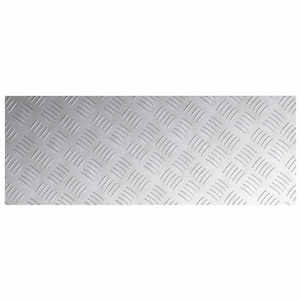 vidaXL Stopień Prostokątny 2 pcs Srebrny 80 x 30 cm Aluminium