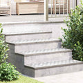 vidaXL Stopień Prostokątny 2 pcs Srebrny 90 x 30 cm Aluminium