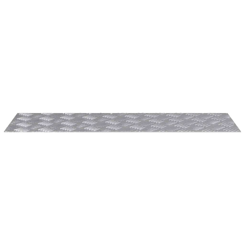 vidaXL Stopień Prostokątny 2 pcs Srebrny 90 x 30 cm Aluminium