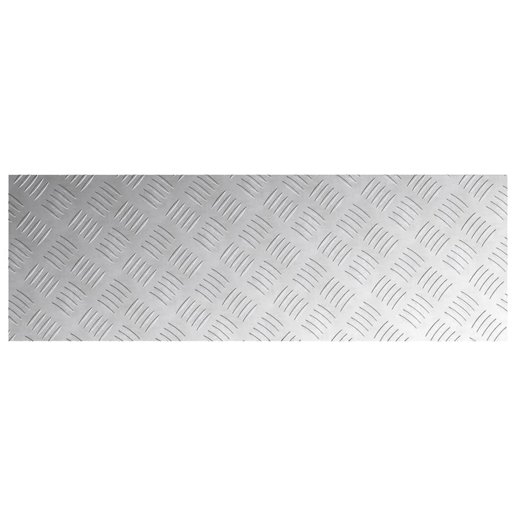 vidaXL Stopień Prostokątny 2 pcs Srebrny 90 x 30 cm Aluminium
