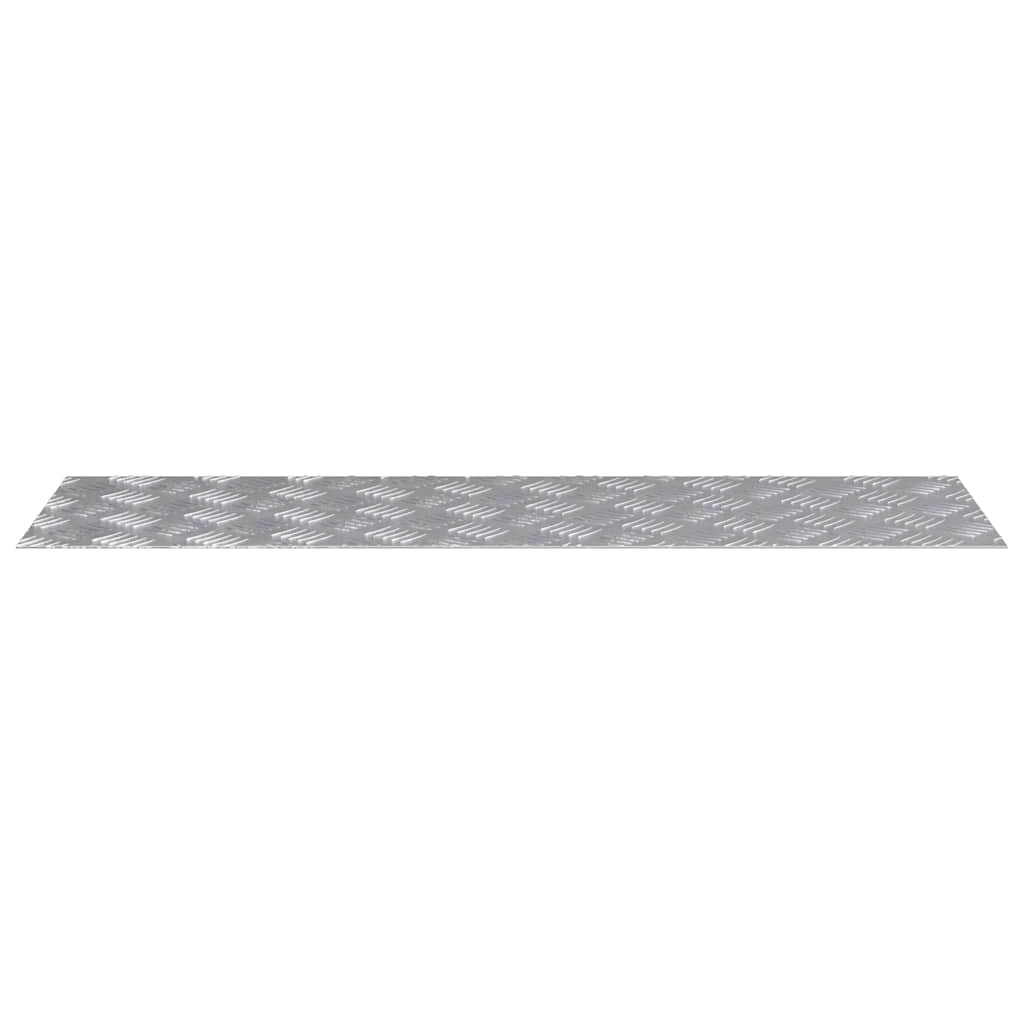 vidaXL Stopień Prostokątny 4 pcs Srebrny 100 x 30 cm Aluminium