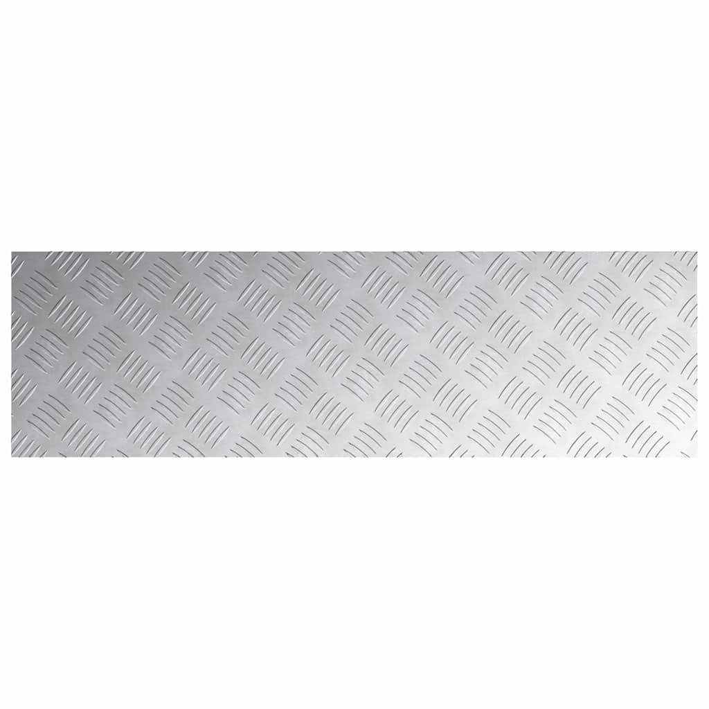 vidaXL Stopień Prostokątny 4 pcs Srebrny 100 x 30 cm Aluminium