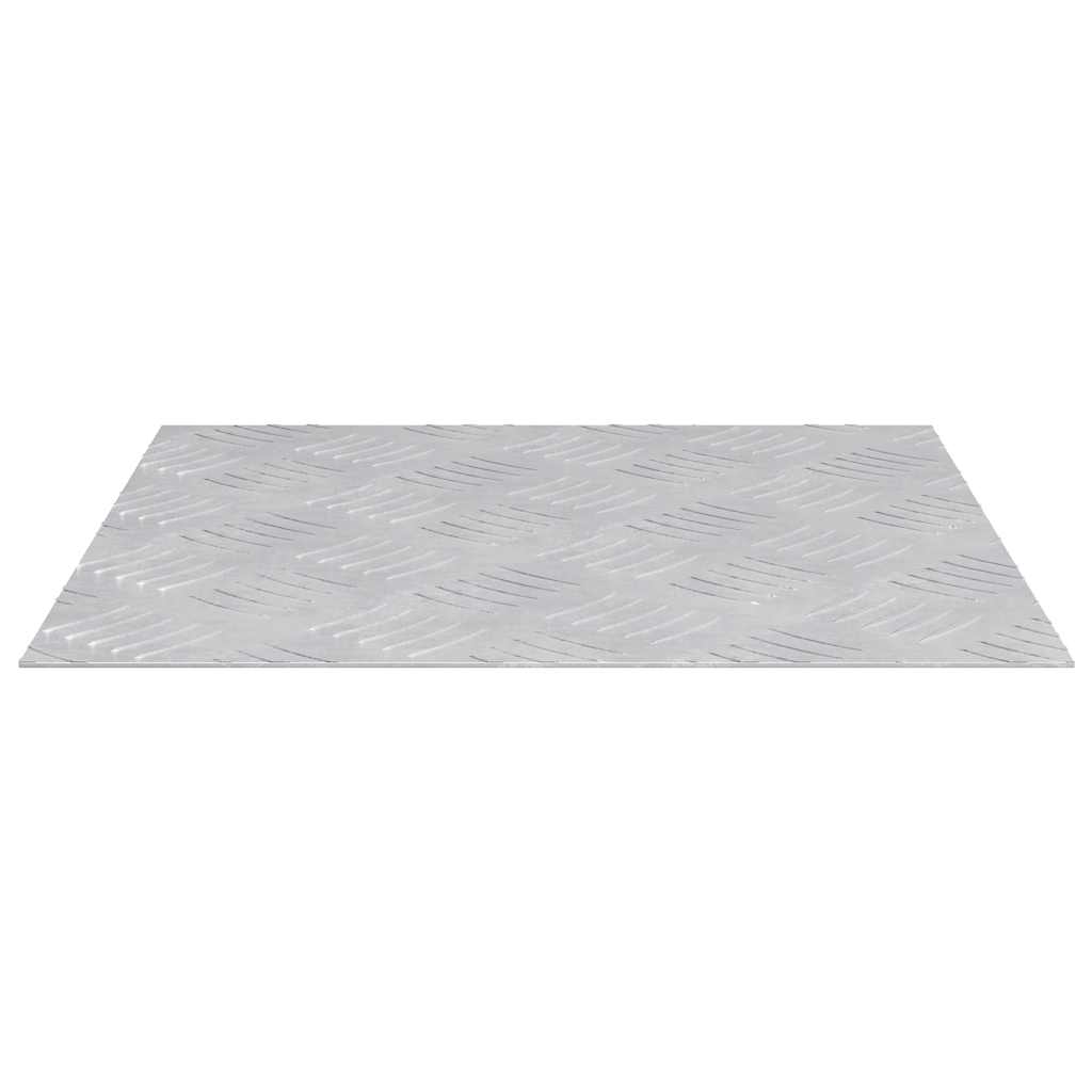 vidaXL Stopień Kwadrat 2 pcs Srebrny 40 x 40 cm Aluminium