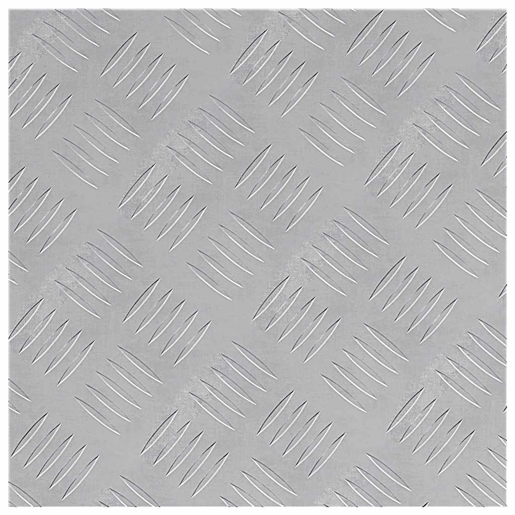 vidaXL Stopień Kwadrat 4 pcs Srebrny 40 x 40 cm Aluminium