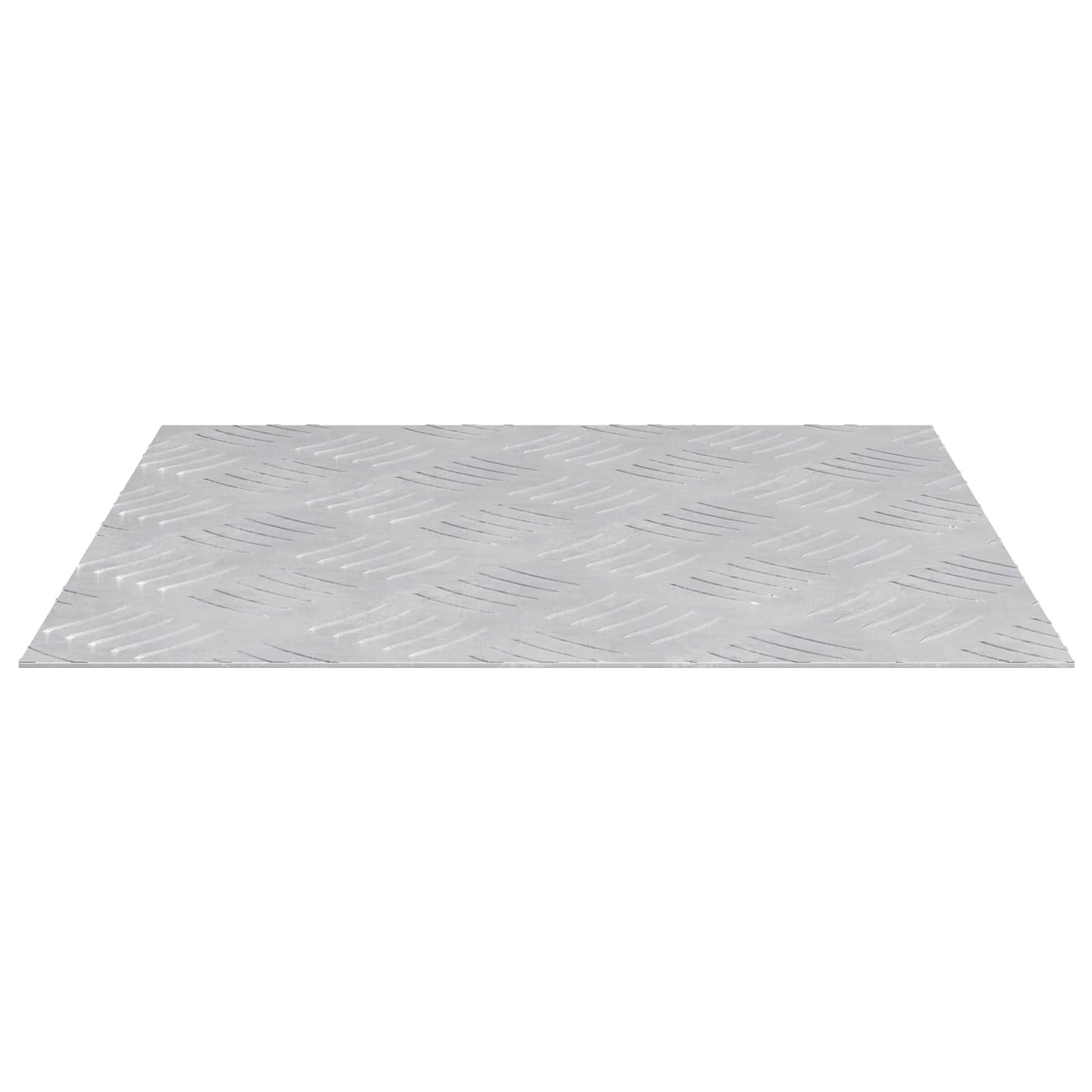 vidaXL Stopień Kwadrat 4 pcs Srebrny 40 x 40 cm Aluminium