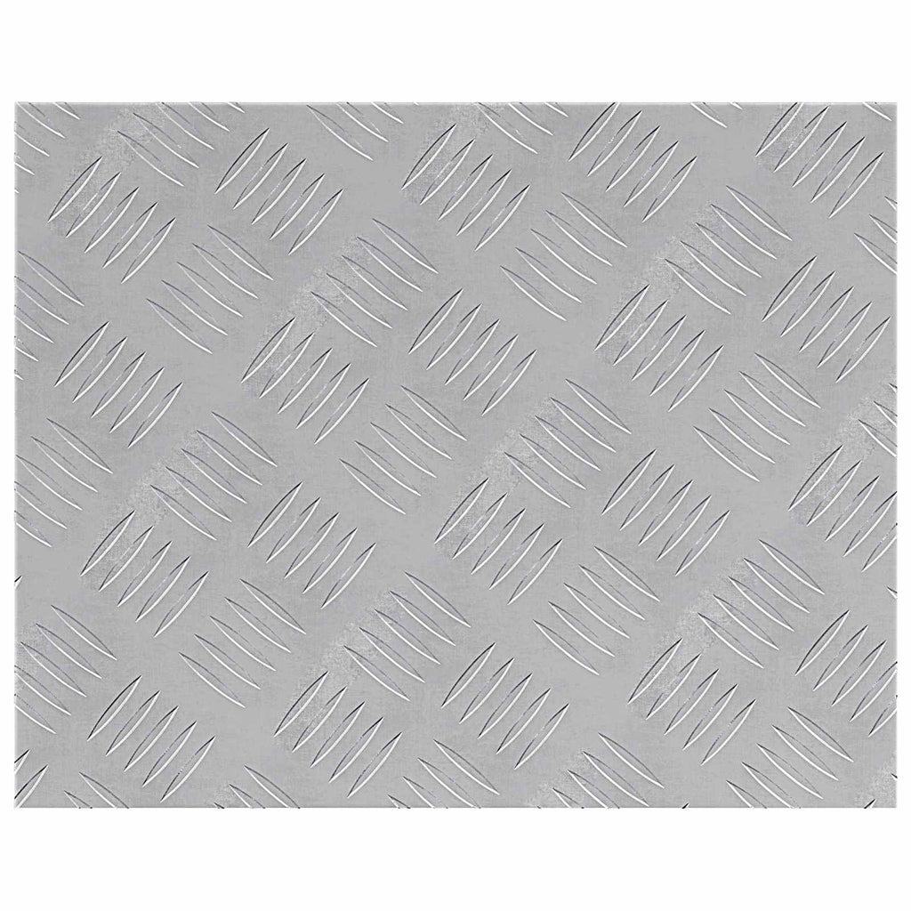 vidaXL Stopień Prostokątny 2 pcs Srebrny 50 x 40 cm Aluminium