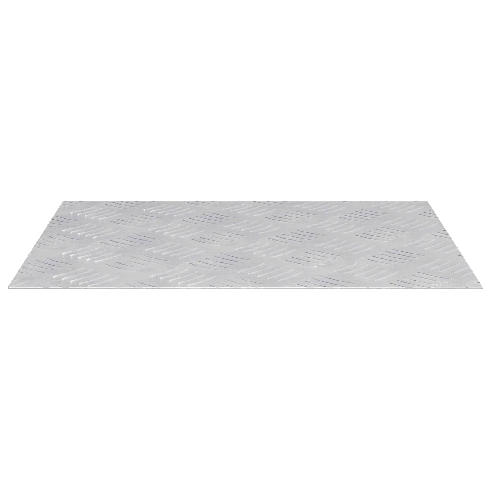 vidaXL Stopień Prostokątny 4 pcs Srebrny 50 x 40 cm Aluminium