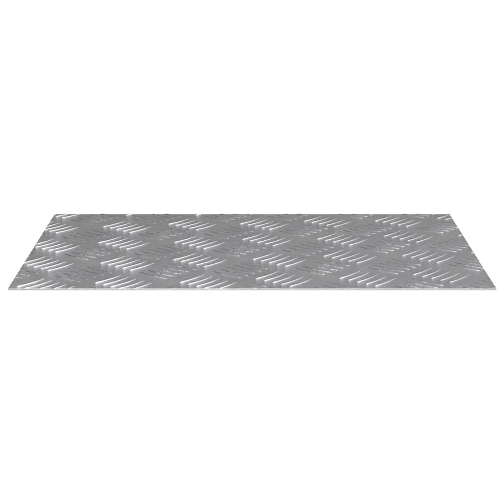 vidaXL Stopień Prostokątny 4 pcs Srebrny 60 x 40 cm Aluminium
