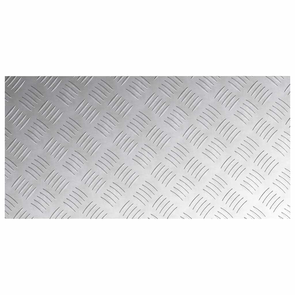 vidaXL Stopień Prostokątny 2 pcs Srebrny 80 x 40 cm Aluminium
