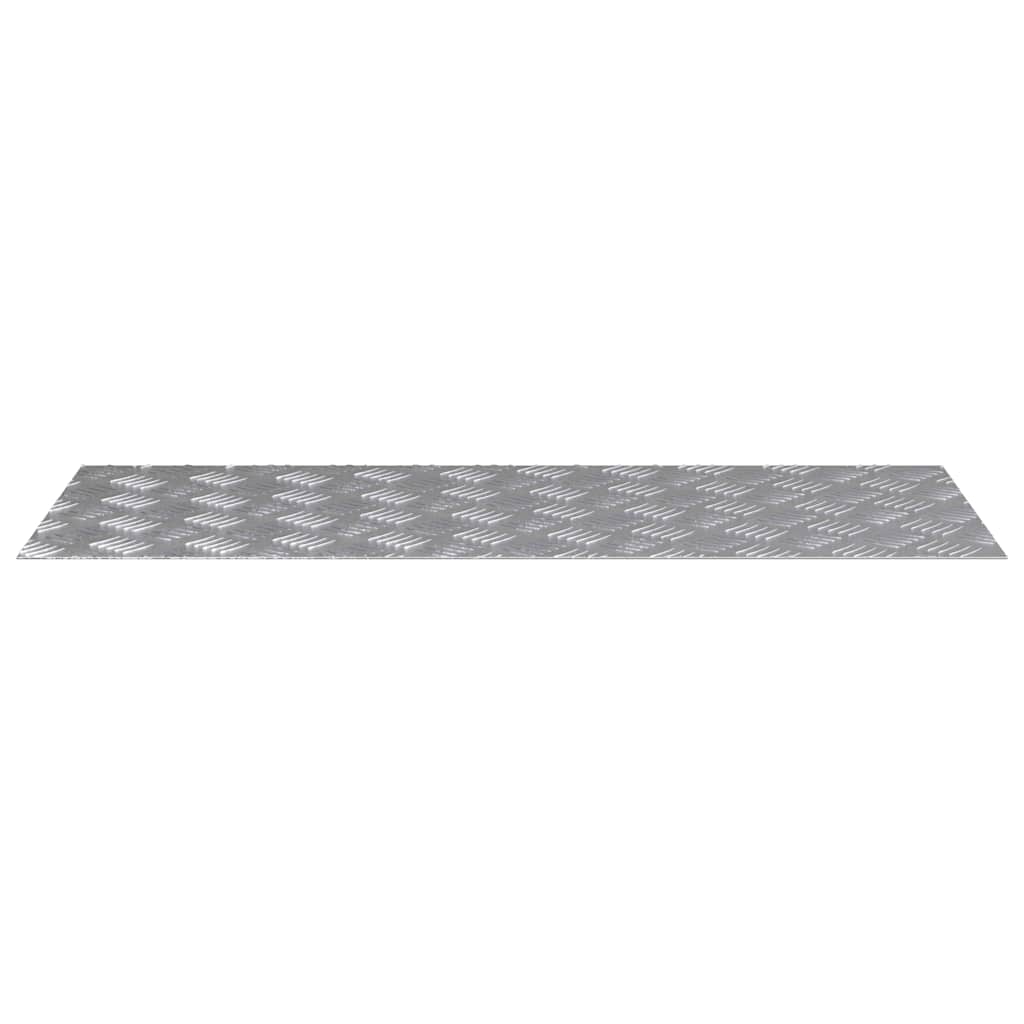vidaXL Stopień Prostokątny 2 pcs Srebrny 100 x 40 cm Aluminium