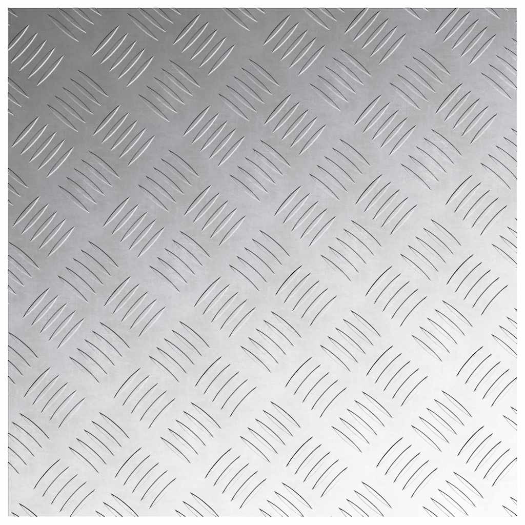 vidaXL Stopień Kwadrat 2 pcs Srebrny 50 x 50 cm Aluminium