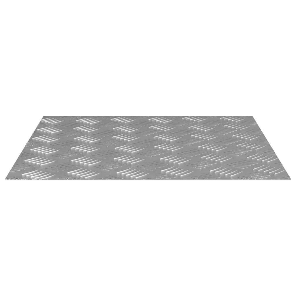 vidaXL Stopień Kwadrat 2 pcs Srebrny 50 x 50 cm Aluminium