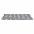 vidaXL Stopień Prostokątny 4 pcs Srebrny 60 x 50 cm Aluminium