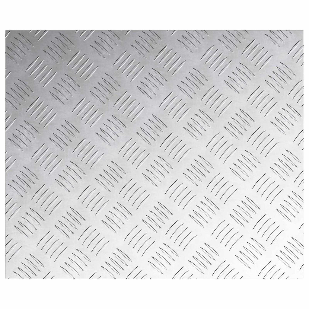 vidaXL Stopień Prostokątny 4 pcs Srebrny 60 x 50 cm Aluminium