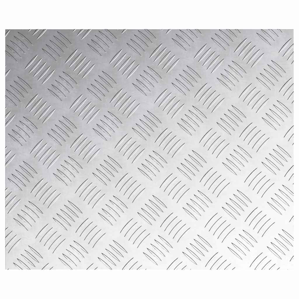 vidaXL Stopień Prostokątny 2 pcs Srebrny 60 x 50 cm Aluminium