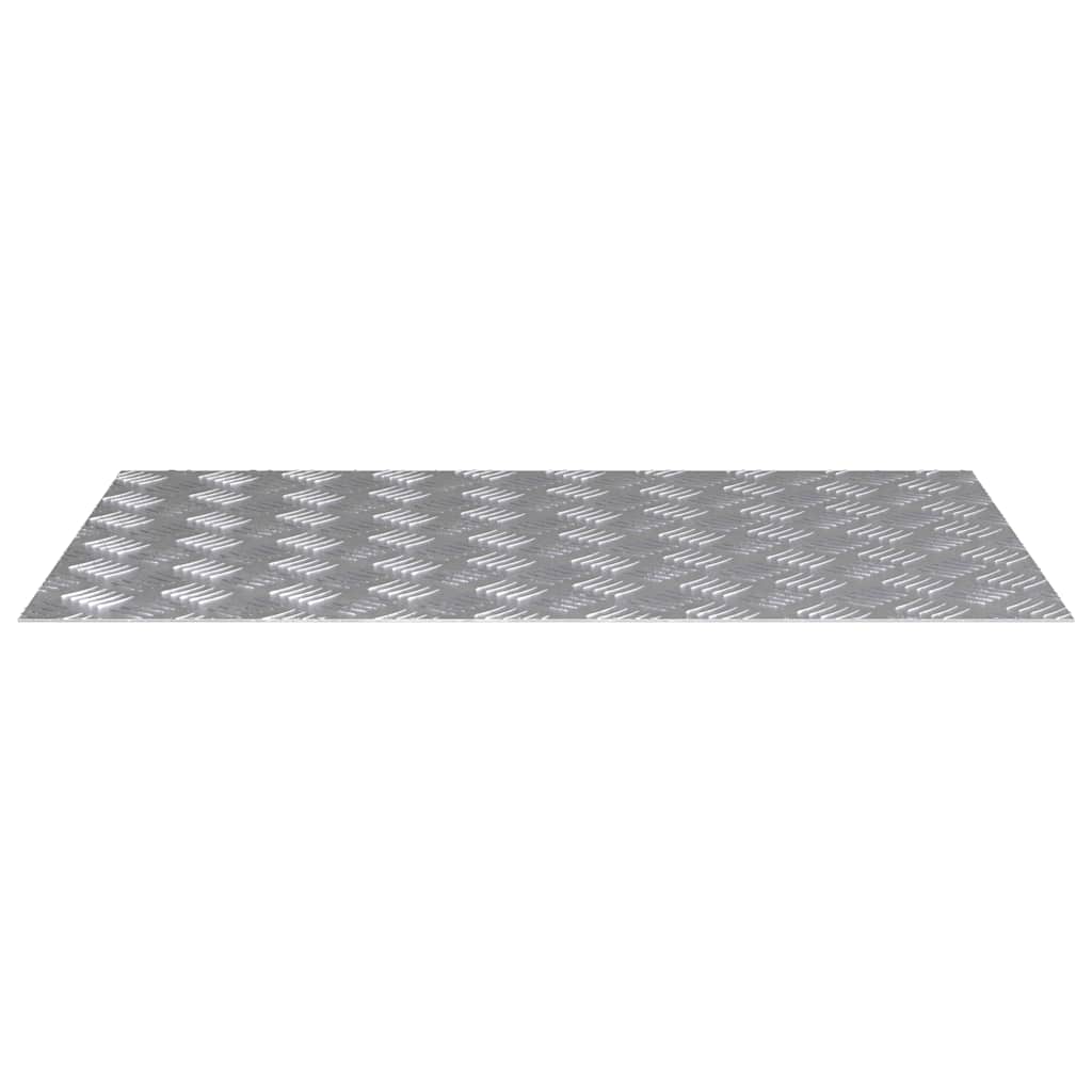 vidaXL Stopień Prostokątny 2 pcs Srebrny 80 x 50 cm Aluminium