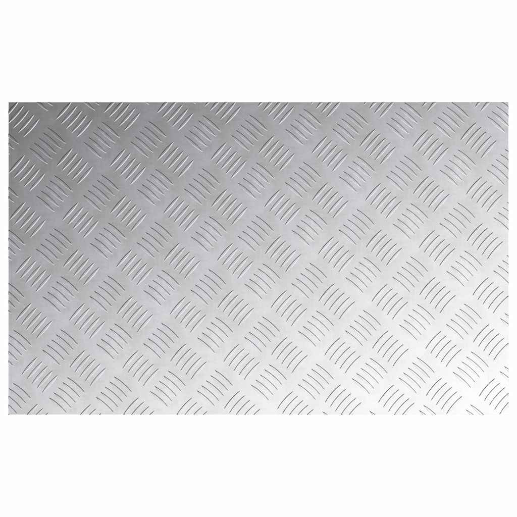 vidaXL Stopień Prostokątny 4 pcs Srebrny 80 x 50 cm Aluminium