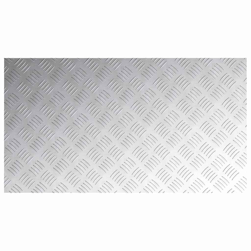 vidaXL Stopień Prostokątny 4 pcs Srebrny 90 x 50 cm Aluminium