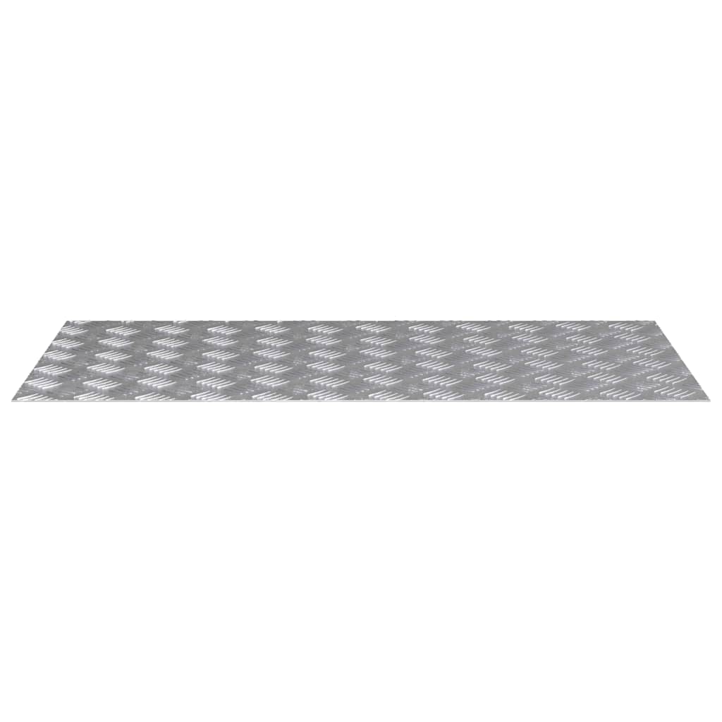 vidaXL Stopień Prostokątny 4 pcs Srebrny 100 x 50 cm Aluminium