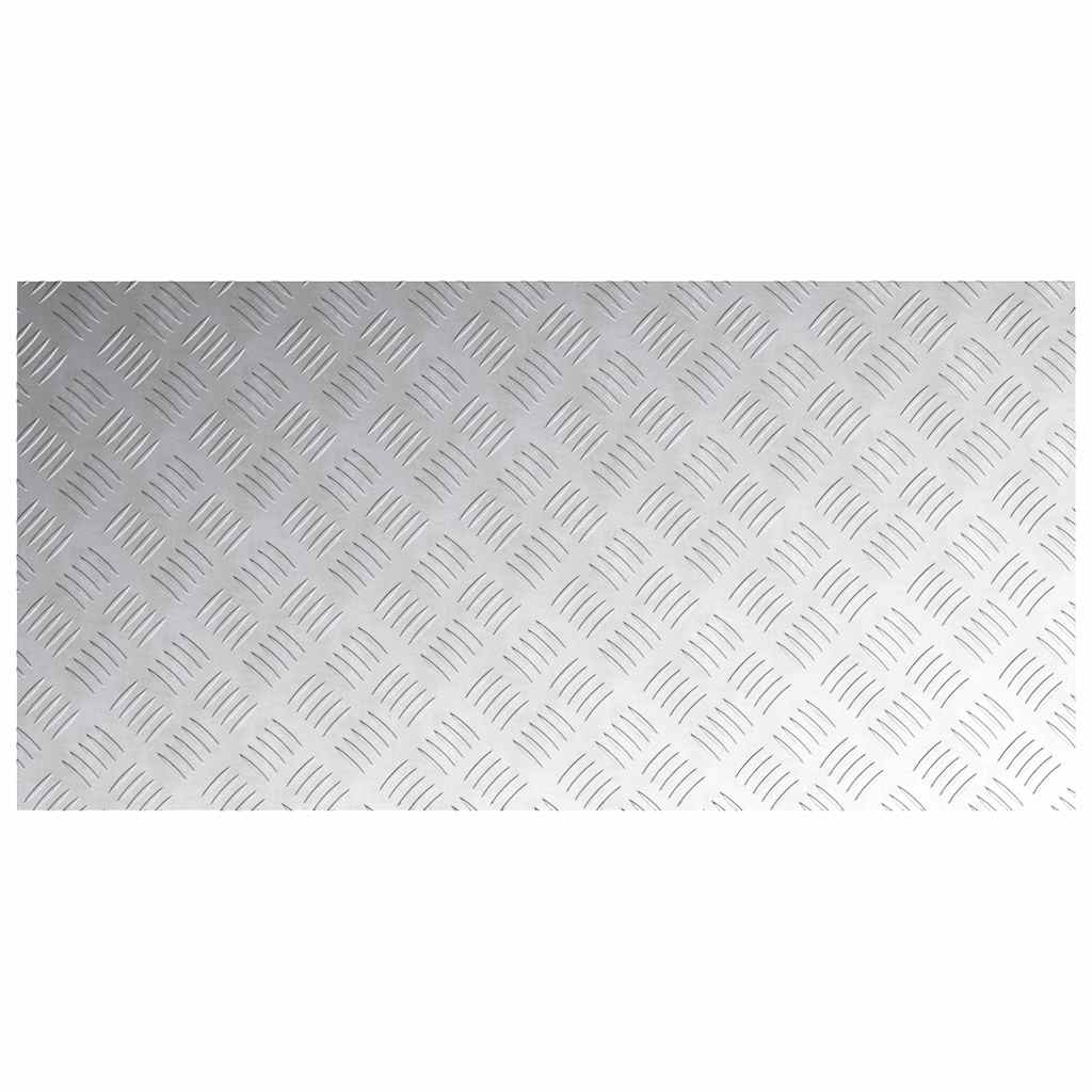 vidaXL Stopień Prostokątny 4 pcs Srebrny 100 x 50 cm Aluminium