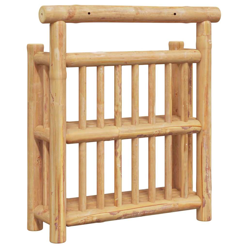 vidaXL Półka ścienna z półką Naturalny 40 x 13 x 44 cm Bambus