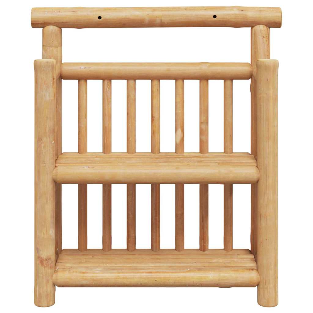 vidaXL Półka ścienna z półką Naturalny 40 x 13 x 44 cm Bambus