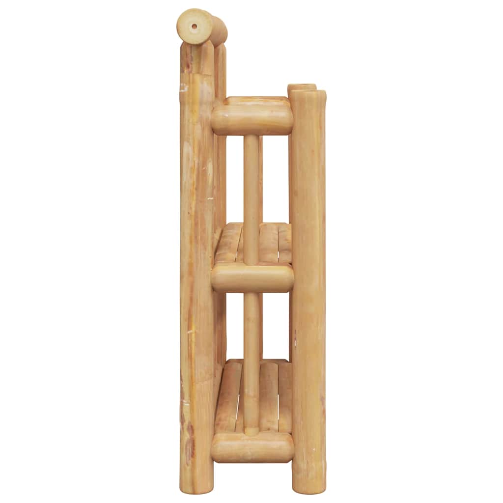 vidaXL Półka ścienna z półką Naturalny 40 x 13 x 44 cm Bambus