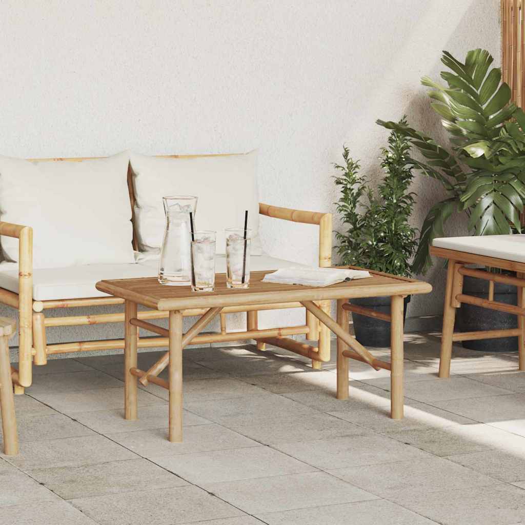 vidaXL Stolik kawowy Brązowy 90 x 50 x 43 cm Bambus