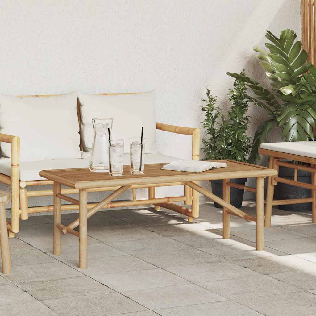 vidaXL Stolik kawowy Brązowy 110 x 50 x 43 cm Bambus