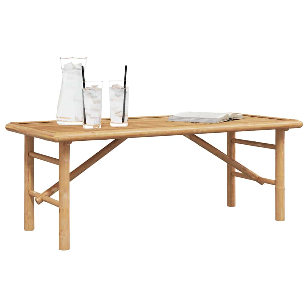 vidaXL Stolik kawowy Brązowy 110 x 50 x 43 cm Bambus
