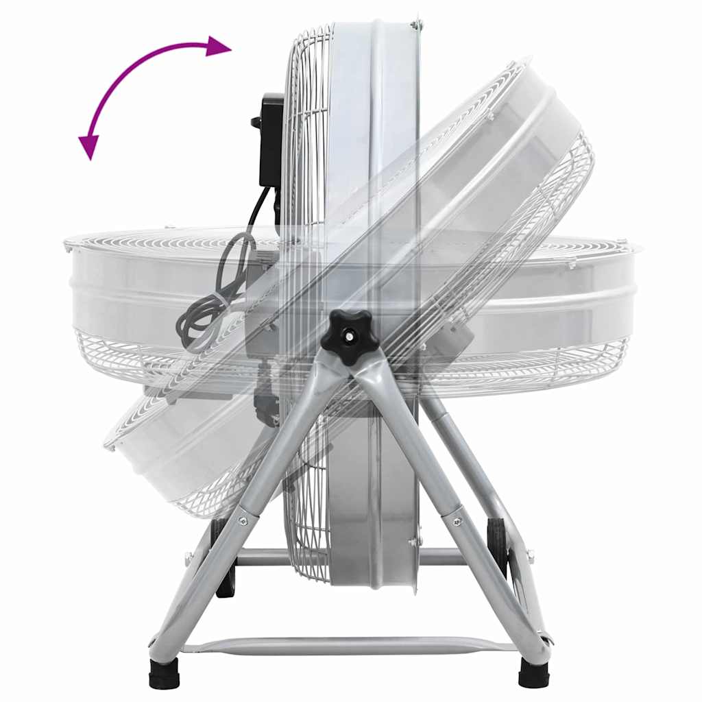 vidaXL Wentylator bębnowy z kołem Srebrny 73 x 42 x 70 cm Aluminium