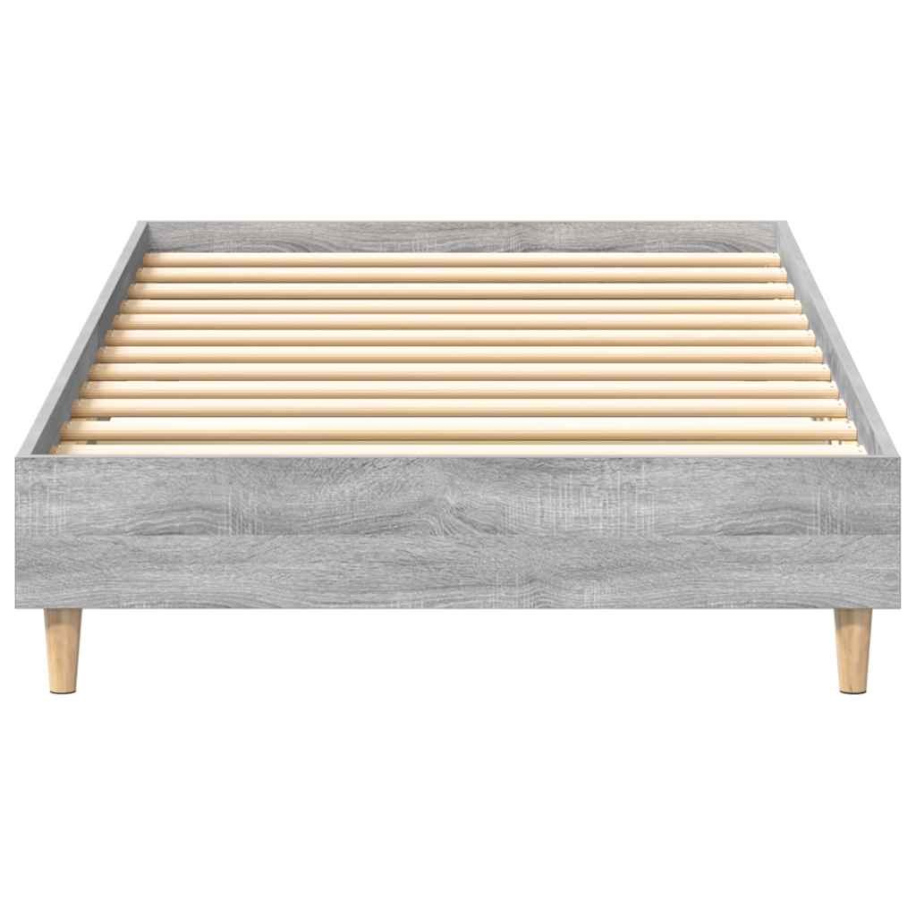 vidaXL Ramka łóżka Szary Sonoma 203 x 93 x 25 cm